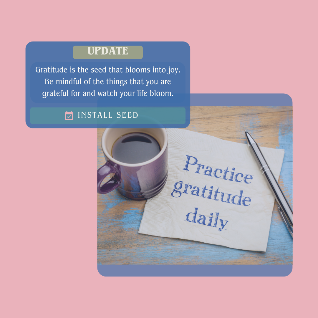 Practice gratitude daily